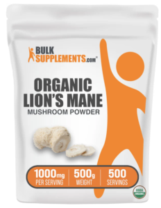 Lion's Mane is known for its potential to support cognitive function, memory, and focus, as it may stimulate nerve growth factor (NGF) production in the brain.